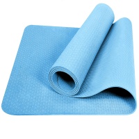Коврик для йоги ТПЕ 183х61х0,6 см (голубой) E39312